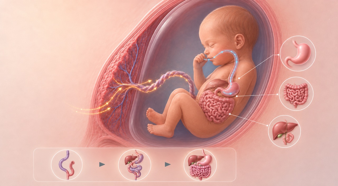Digestive Development: How Babies Process Nutrients in the Uterus