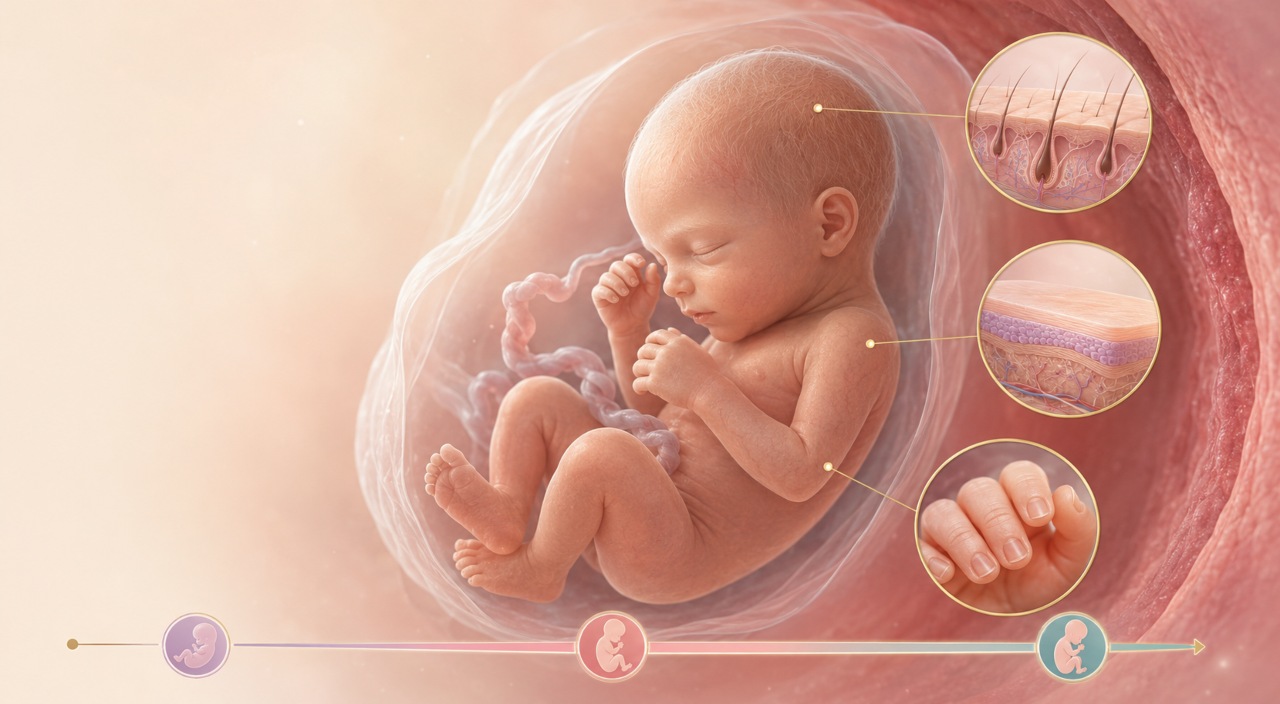 When Do Babies Begin Growing Hair, Skin, and Nails